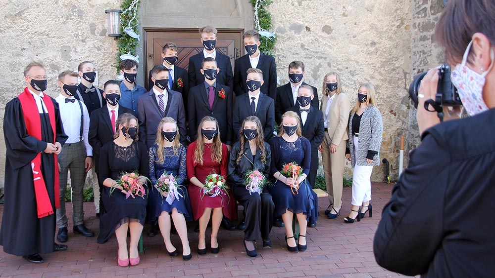 Konfirmation mit Maske: Diese Jugendlichen machten es im vergangenen Jahr vorbildlich