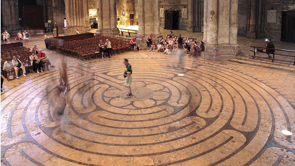 Vorbild war das Labyrinth von Chartres
