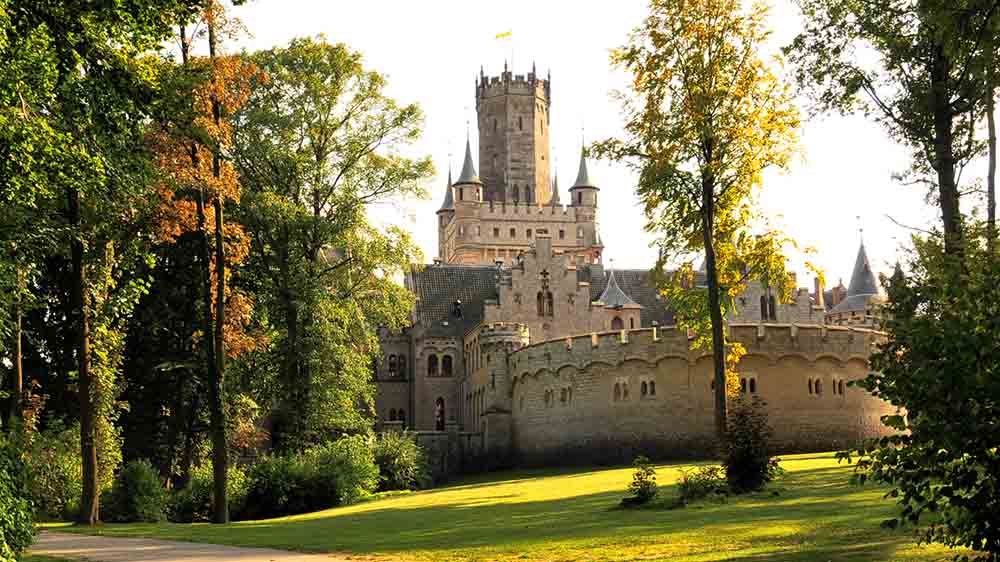 Die Marienburg im Weserbergland war eines der Ziele