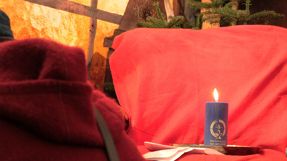 Das Friedenslicht leuchtet