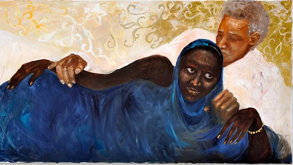 Saba und Salomon auf einem Gemälde der Malerin Ana Sojor aus Klütz