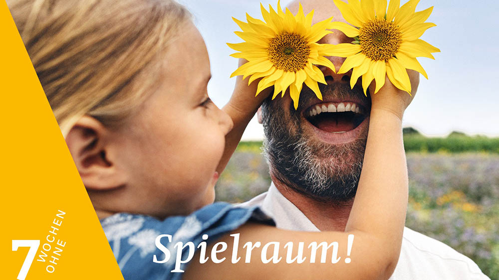 Lebensfreude strahlt das Titelmotiv der Aktion "7 Wochen ohne" aus