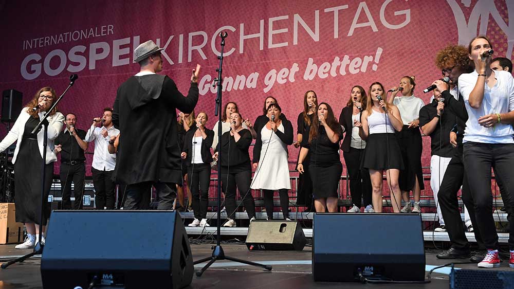 Von Corona keine Spur: 2018 fand der Gospelkirchentag in Karlsruhe statt