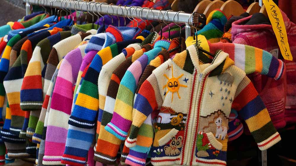 Auch Kinderkleidung ist erwünscht