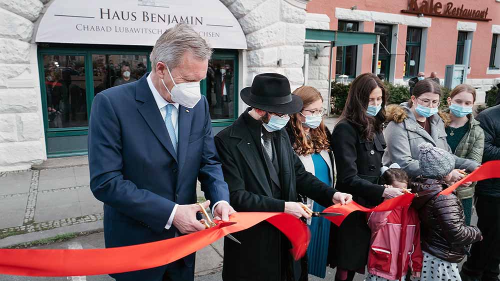 Image - Christian Wulff zu Gast bei Einweihung der neuen Synagoge