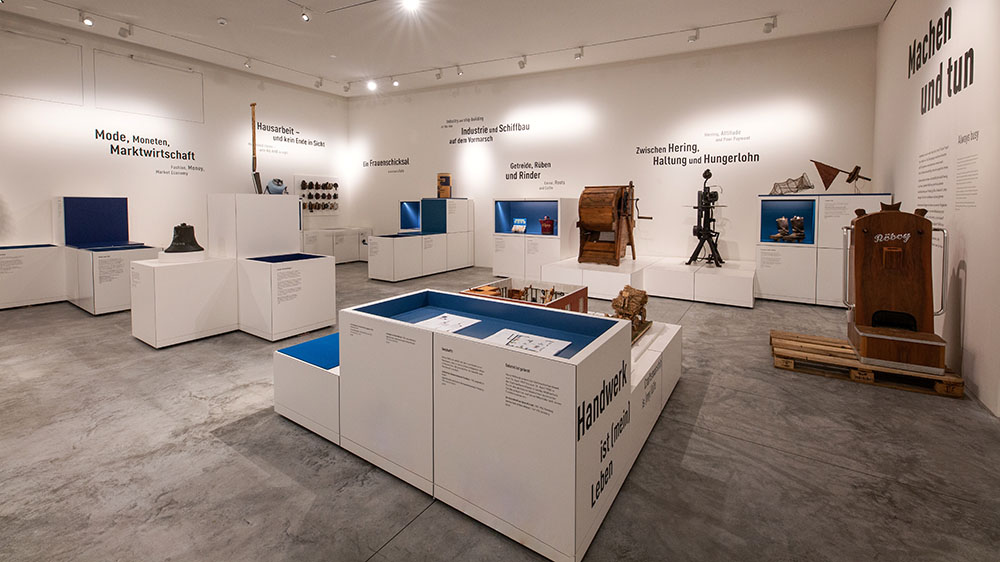 Blick in den Bereich "Arbeit und Freizeit"