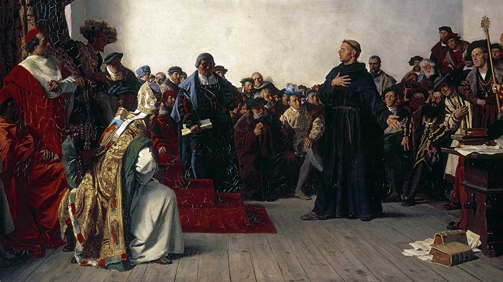 "Hier stehe ich!" – Das Gemälde  "Luther auf dem Reichstag zu Worms" von  von Anton von Werner (1843–1915)