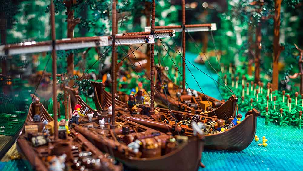 Schiffe gehören bei der Hanse aus Lego natürlich dazu