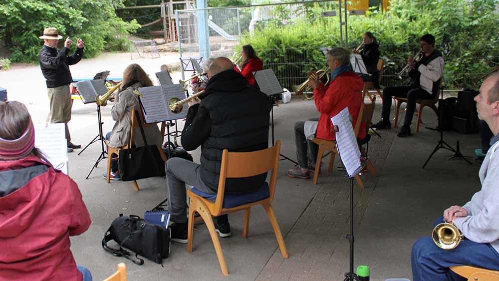 Der Posaunenchor Tonndorf darf wieder proben