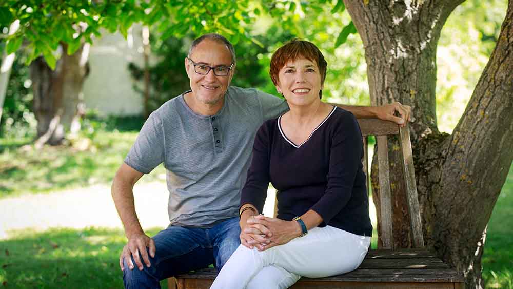 Andreas Helm und Margot Käßmann glücklich vereint