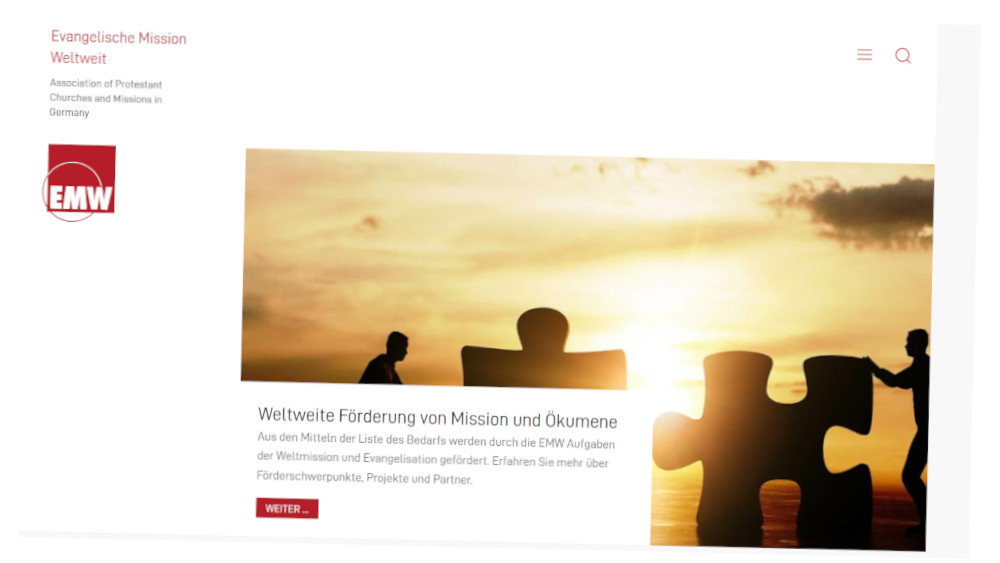 Die Webseite mission-weltweit.de