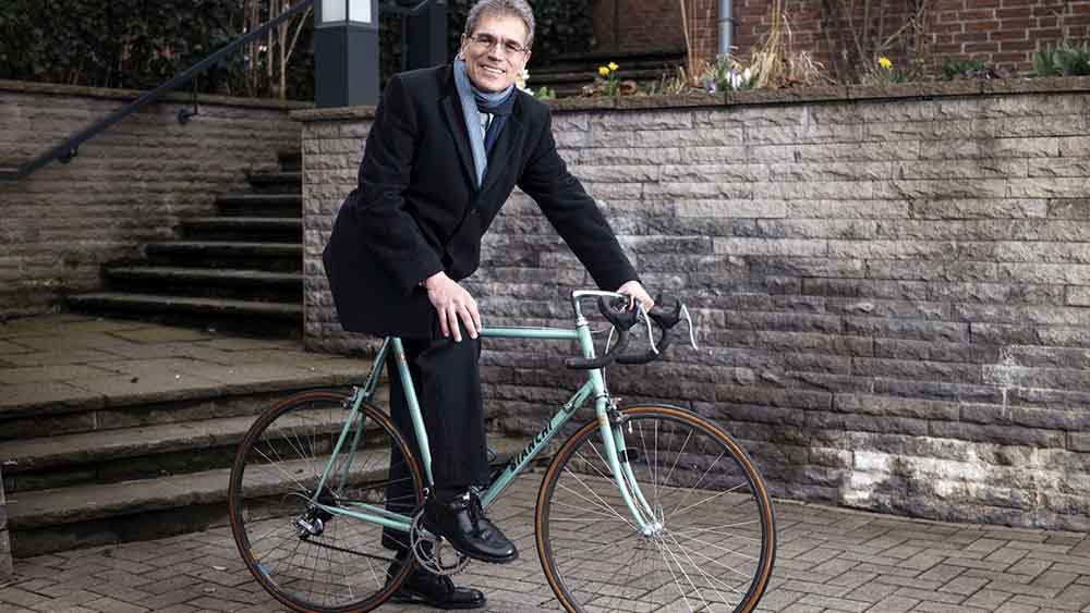 Durch Osnabrück fährt Friedrich Selter gern mit seinem Rennrad