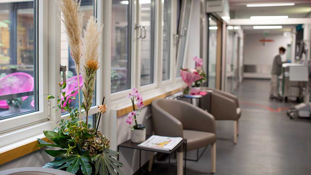 Blick in die Palliativstation der Hamburg Asklepios-Klinik St. Georg