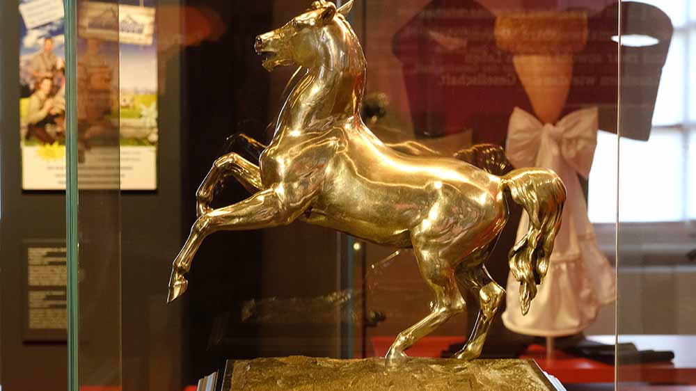 Auch das Pferd, das Wappentier Niedersachsens, ist in der Ausstellung zu sehen