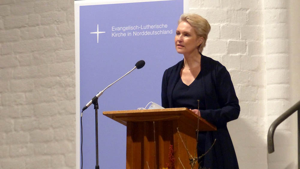 Manuela Schwesig beim Empfang der Nordkirche