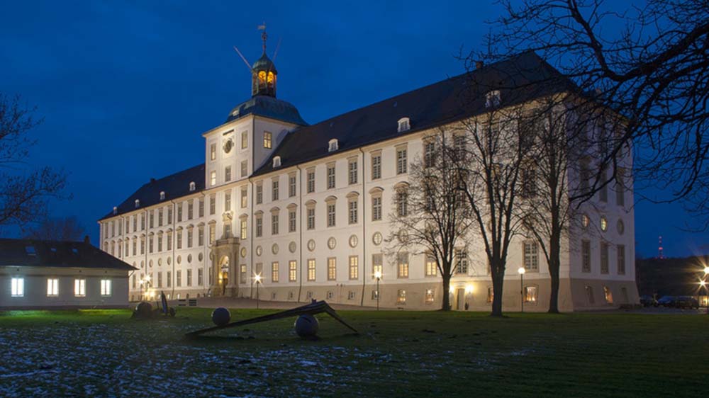 Das Schloss Gottorf bei Schleswig im Winter