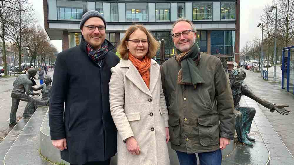 Sie wollen Impulse setzen (v.l.): Pastor Arne Kutsche, Pastorin Luise Stribrny de Estrada und Hagen Sommerfeldt, KGR-Vorstand von St. Thomas