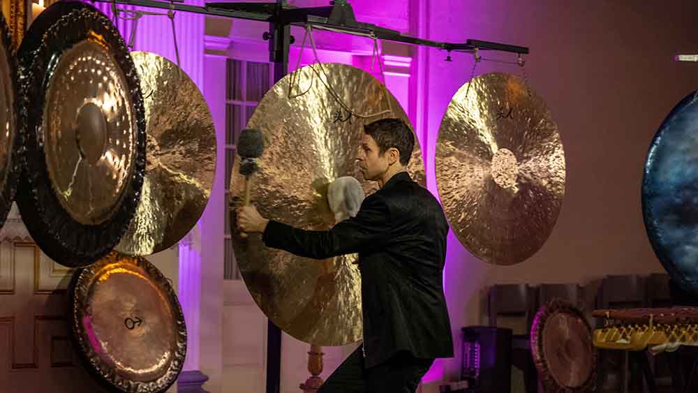 Kantor Peter Heeren in seinem Element