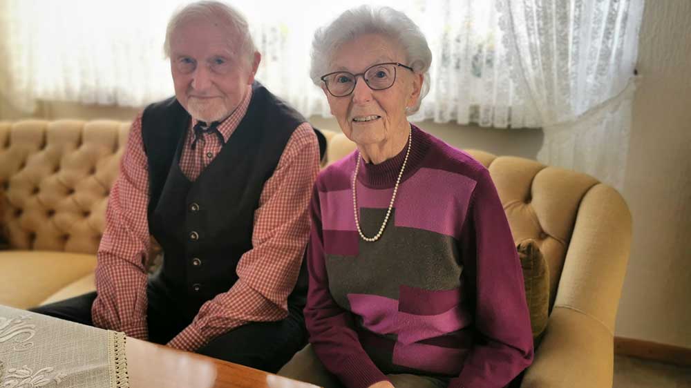 Hans Eddelbüttel und Lisa Frick erlebten die Sturmflut im Stadtteil Wilhelmsburg