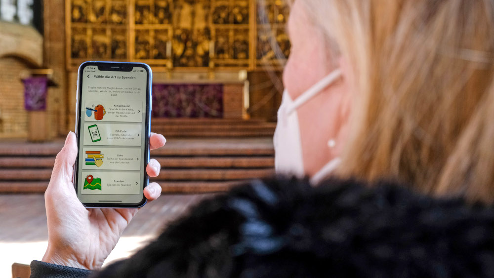 Digitale Kollekte: In Kirchen kann nun auch online gespendet werden.