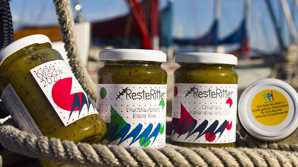 Eine maritime Marmelade namens "Kieler Kiwi"