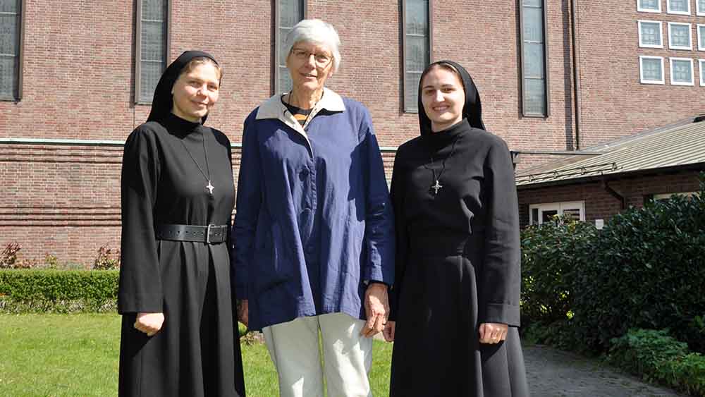 Geistliche Wohngemeinschaft (v.l.): Schwester Natália, Schwester Klarissa und Schwester Augustyna
