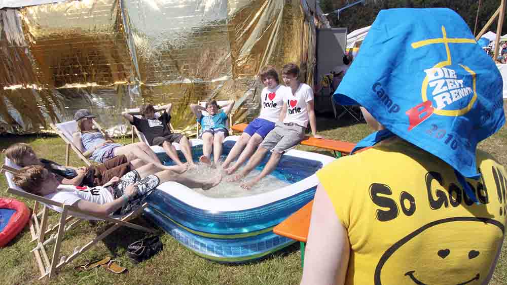 Beim Landesjugendcamp in Verden bei Bremen ist auch mal Entspannung angesagt (Archivbild)