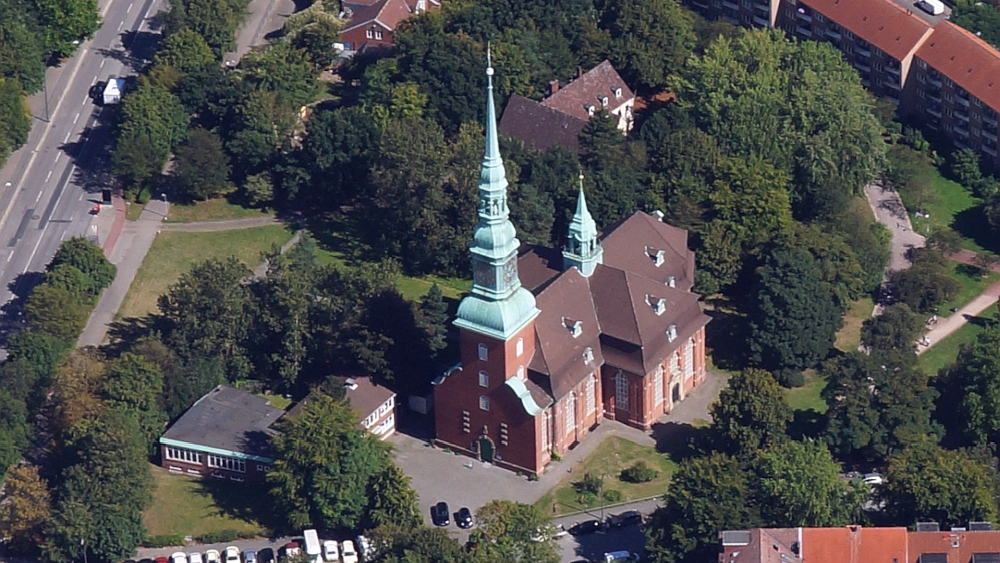 Die Hauptkirche St. Trinitatis in Hamburg-Altona.