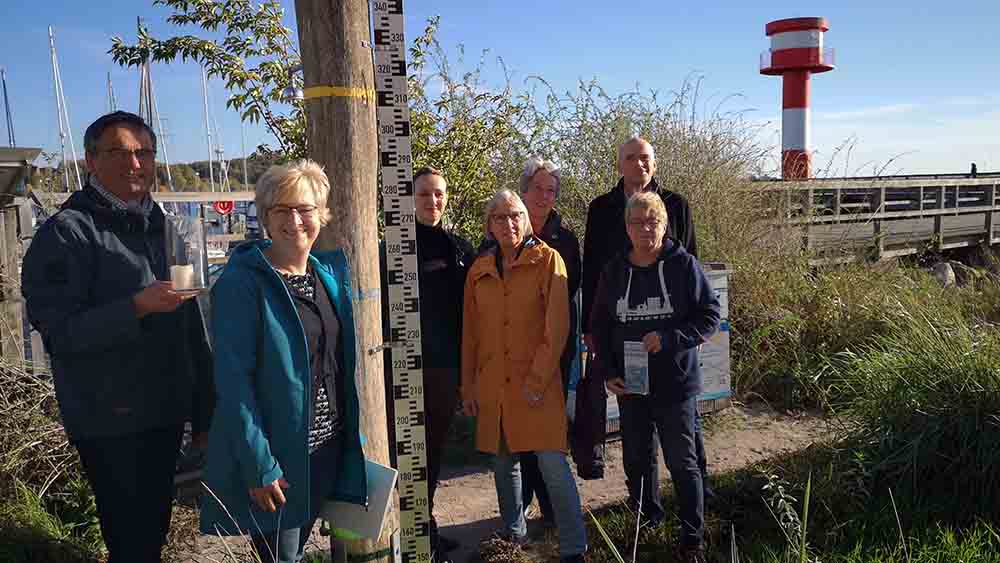 3,76 Meter an der Hochwasser-Marke: Kirche, Museum und andere Institutionen wollen an das Hochwasser erinnern.