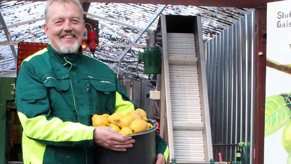Für Christian Uhlemann ist das Mosten ein neues Hobby