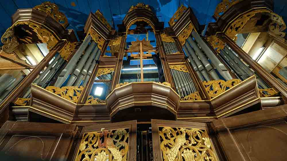 Für die Orgelempore stellt die Denkmalstiftung Geld bereit