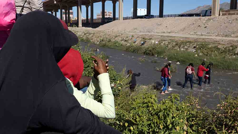 Im mexikanischen Ciudad Juarez versuchen diese Flüchtlinge aus Mittelamerika in die USA zu kommen