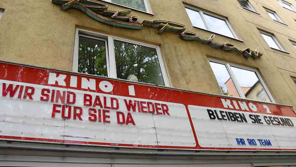 Auch für die Kinos war die Pandemie hart, wie hier in München