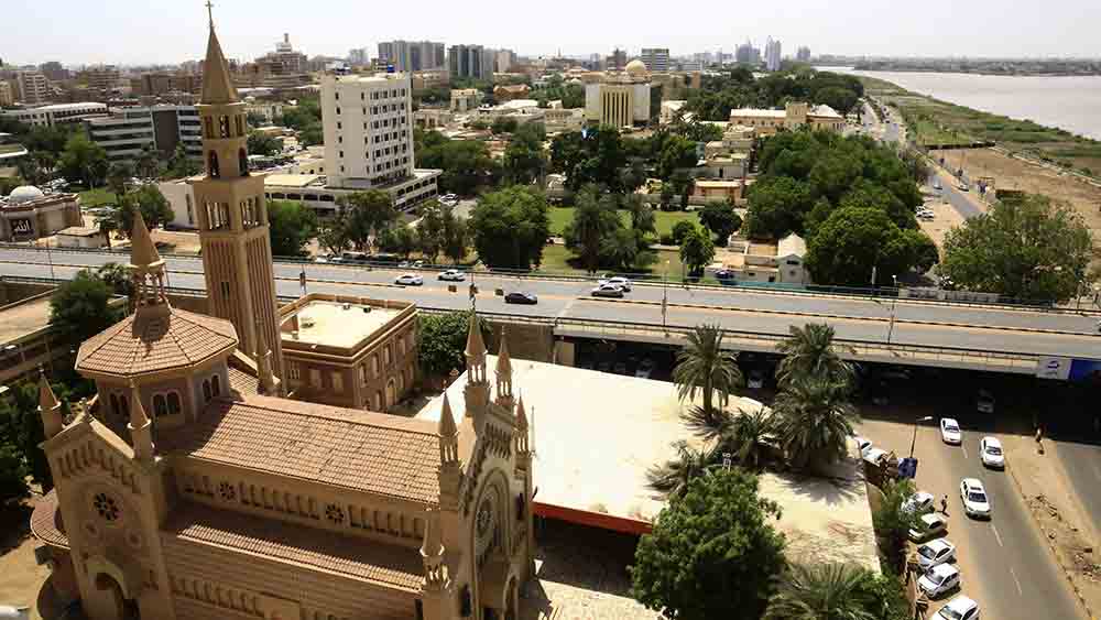 Blick auf Sudans Hauptstadt Khartoum