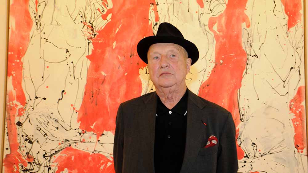 Georg Baselitz bei einer Vernissage in Salzburg im Mai 2015