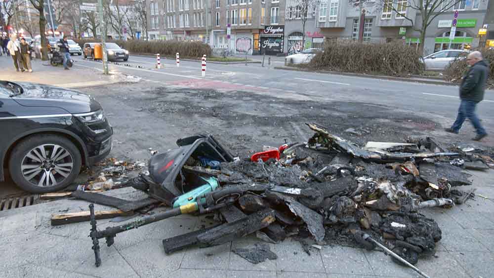 Wie hier in Berlin sah es am 1. Januar in vielen Ecken Deutschlands aus