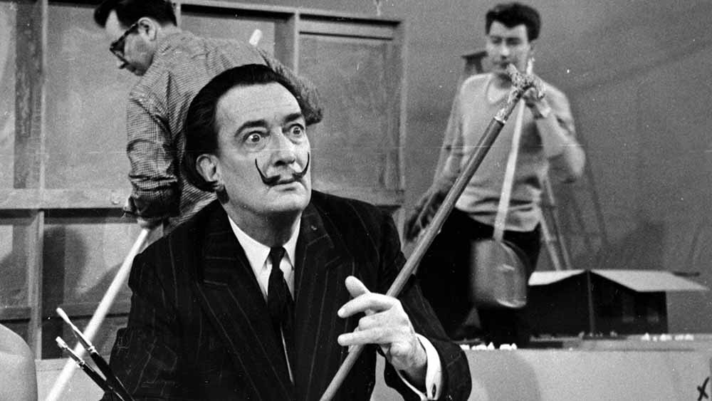 Salvador Dalí in einem New Yorker Atelier