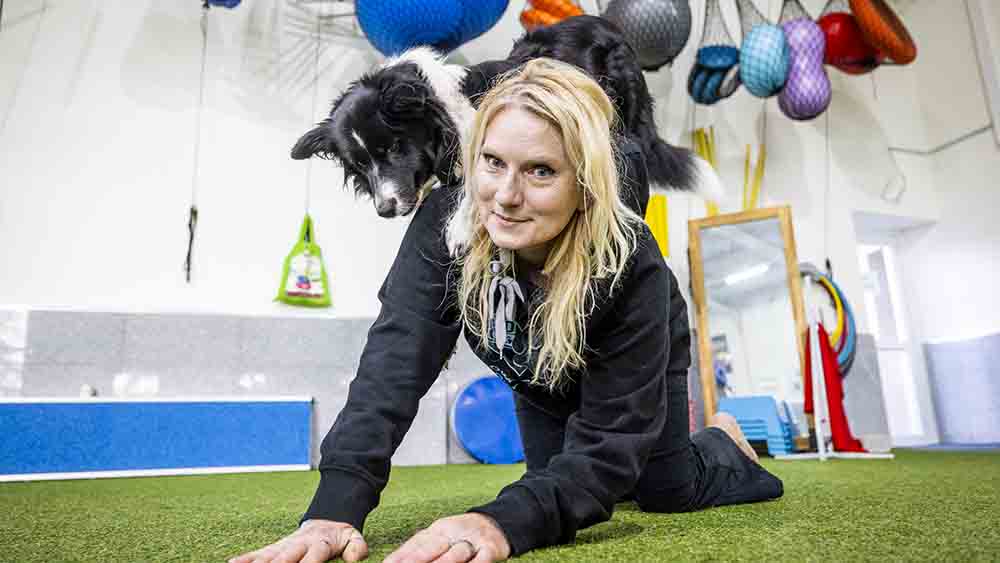 Ein eingespieltes Tanzpaar: Andrea Lewis und ihre Holly