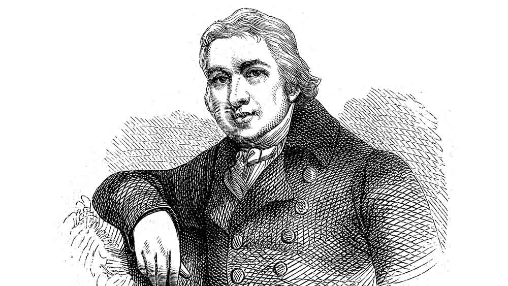 Edward Jenner (1749 – 1823), Englischer Physiker und Erfinder der Pockenimpfung
