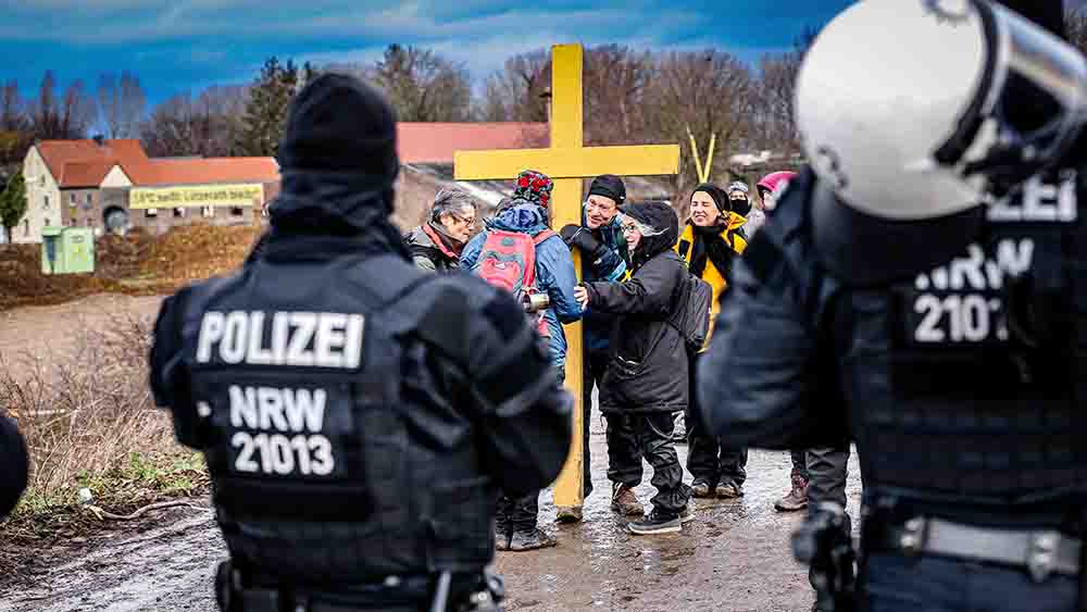 Auch am Montag gab es Proteste gegen die geplante Räumung