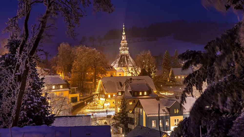 Kirche von Seiffen im Erzgebirge (Archiv)