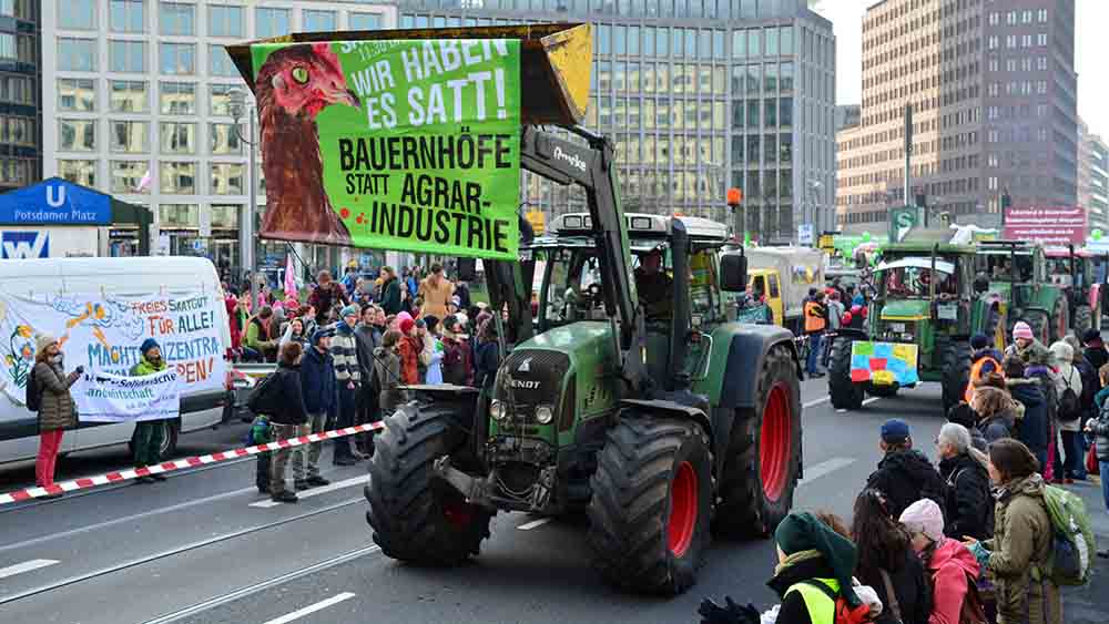 Im Januar 2015 rollten zur Demo die Trecker durch Berlin
