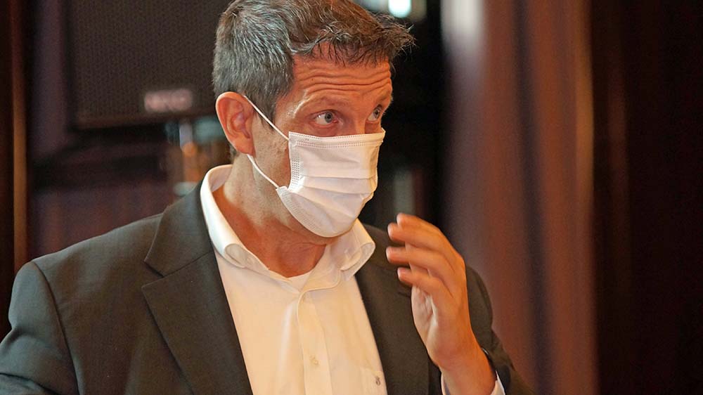 Pastor Olaf Latzel im November 2020 vor dem Bremer Amtsgericht