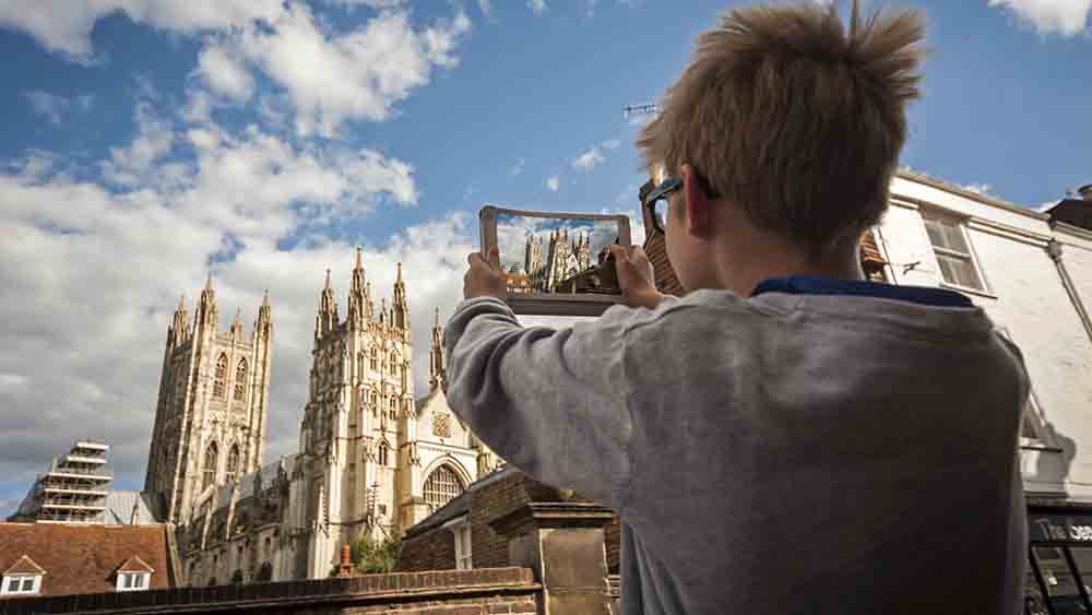 Die Kathedrale von Canterbury ist ein beliebtes Fotomotiv