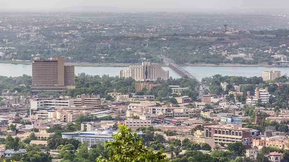 Blick über die Hauptstadt Bamako