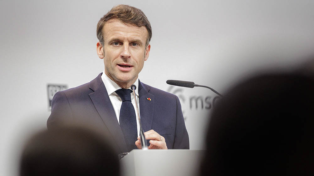 Image - Emmanuel Macron erhält Preis des Westfälischen Friedens