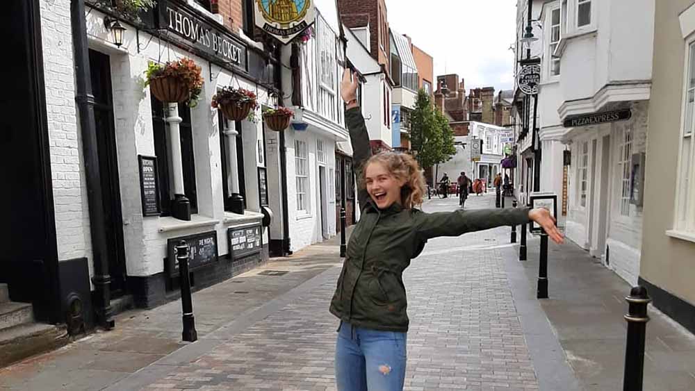 Finja Schult erhielt in Rostock Einblicke in die Arbeit der Militärseelsorge