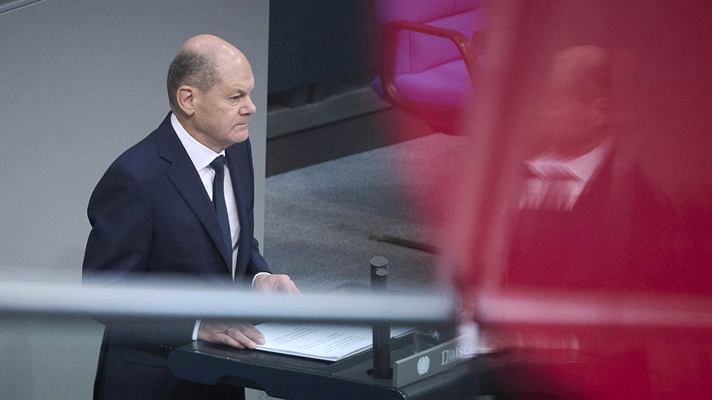 Olaf Scholz hat in seiner Regierungserklärung die "Zeitenwende" verteidigt