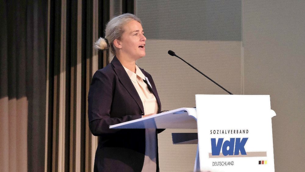 Die ehemalige Biathletin, Verena Bentele, ist seit 2018 Präsidentin des Sozialverband VdK