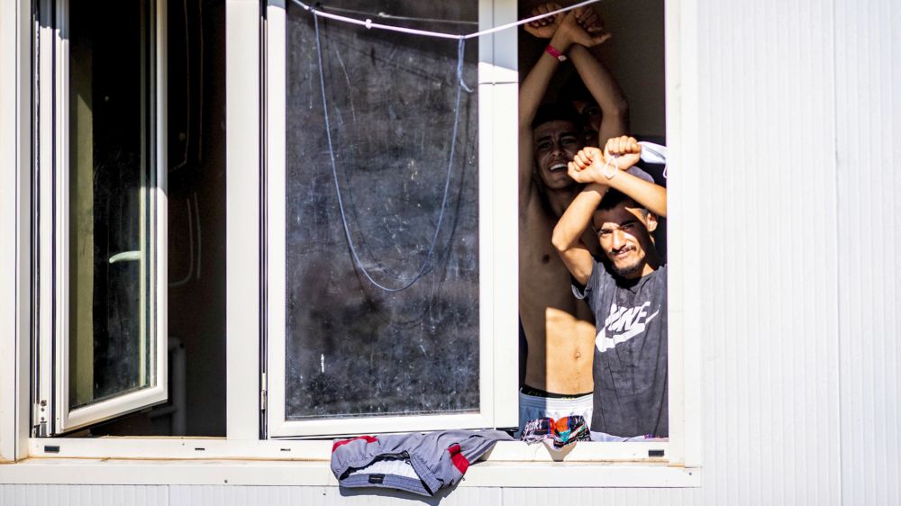Die Migranten klagten insbesondere über schlechte Hygiene und Platzmangel im Lager auf Lampedusa